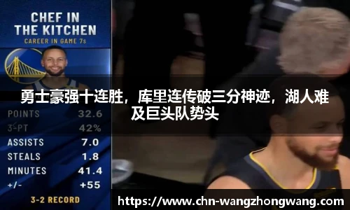 勇士豪强十连胜，库里连传破三分神迹，湖人难及巨头队势头